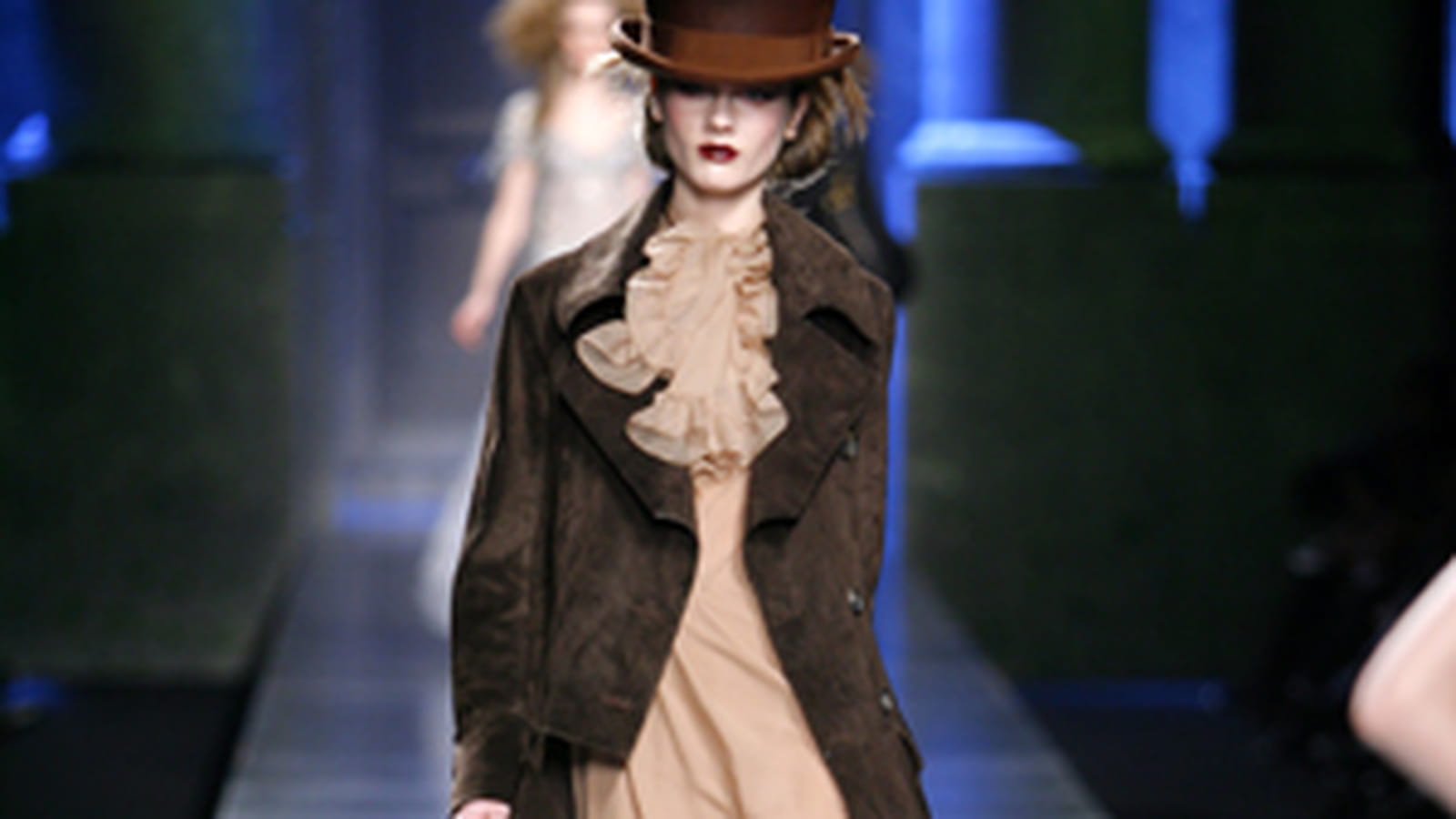 Manteau en daim marron