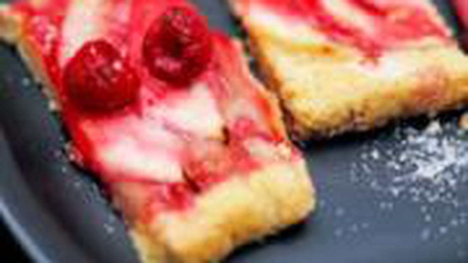 Tarte poires et framboises