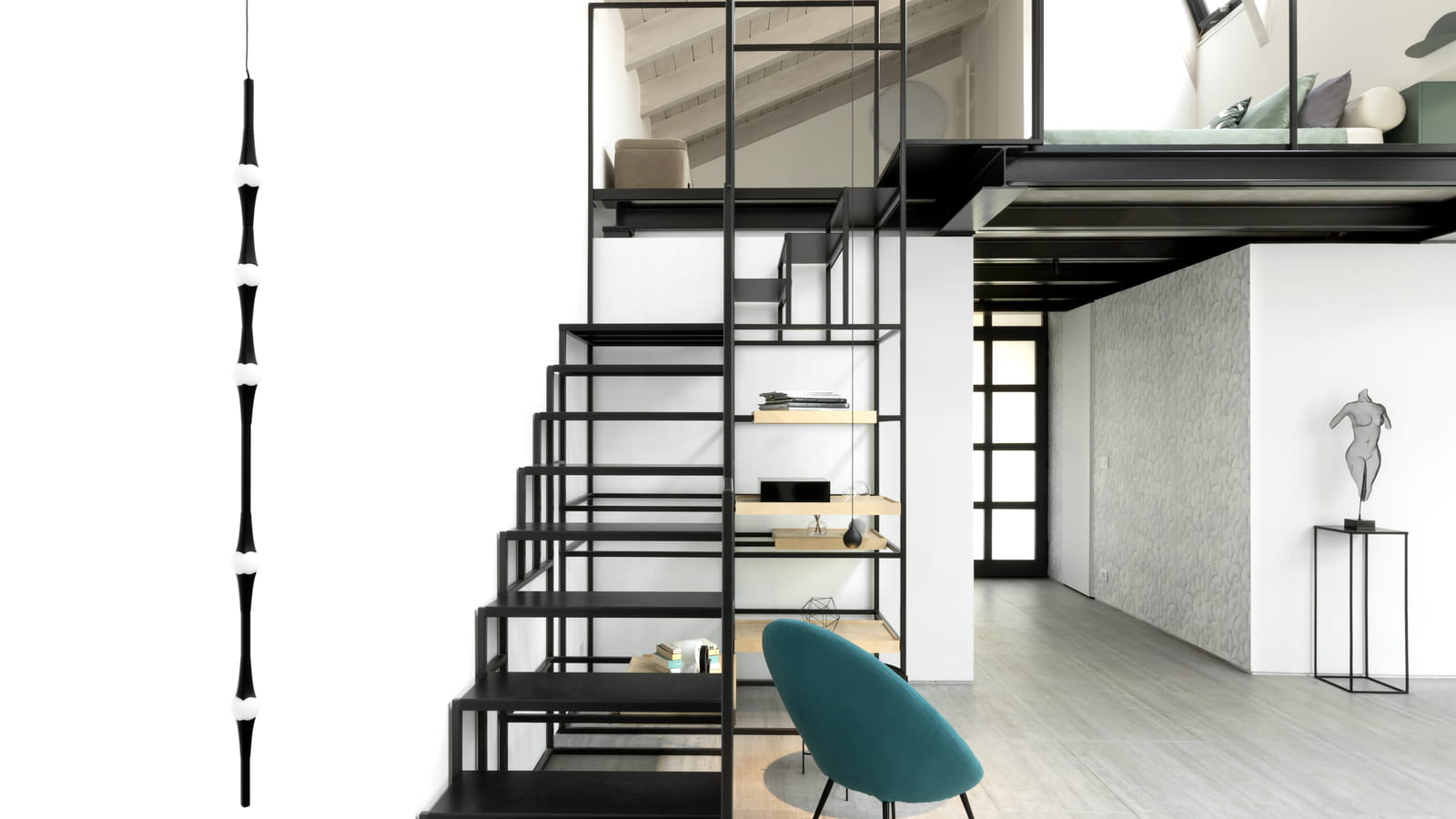 Escalier après