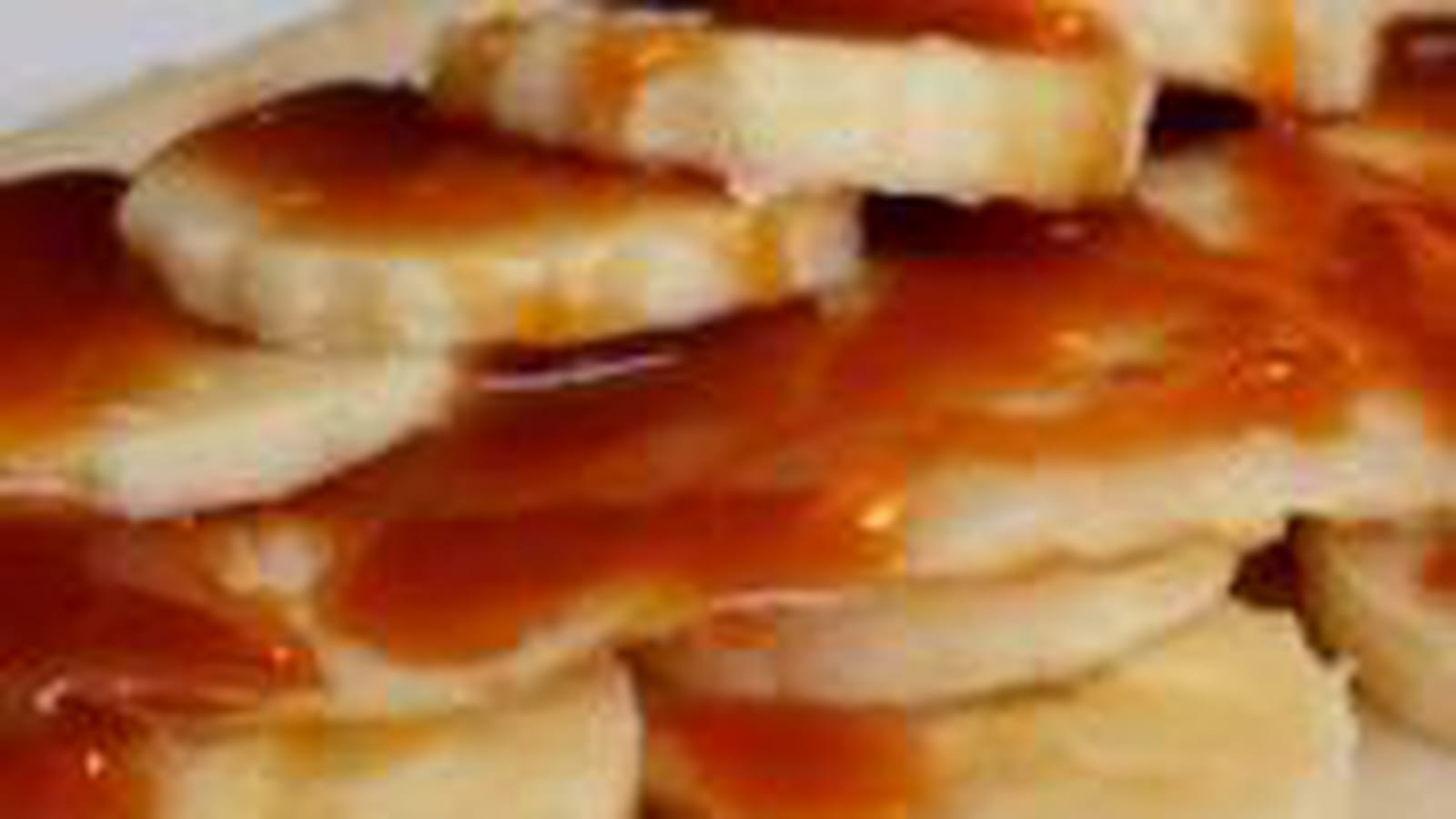 Crêpes à la banane et caramel au beurre salé