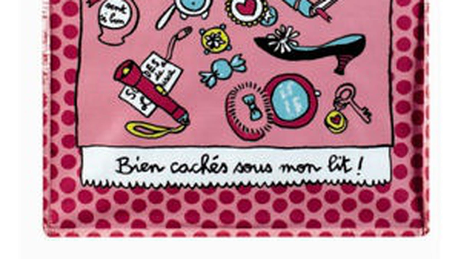 La boîte de rangement "Cachés sous mon lit" de Derrière la porte