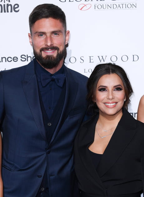 Eva Longoria et Olivier Giroud font la paire au Global Gift Gala