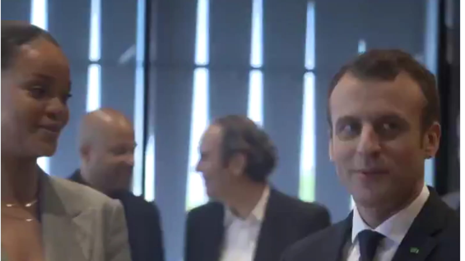 Rihanna et Emmanuel Macron