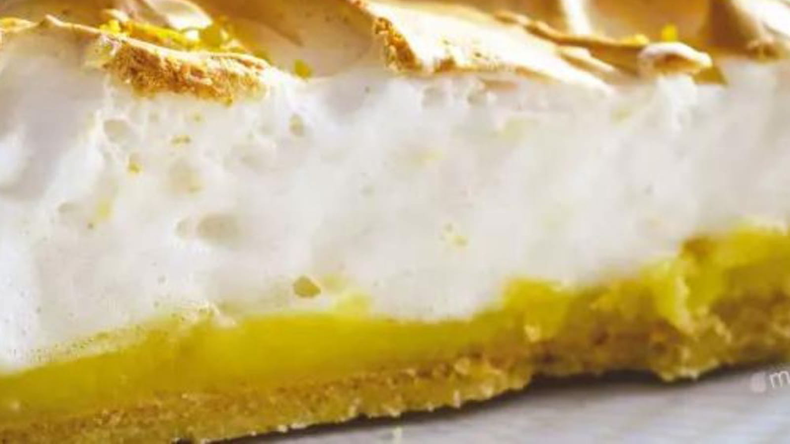 Tarte au citron meringuée à l'Aquafaba