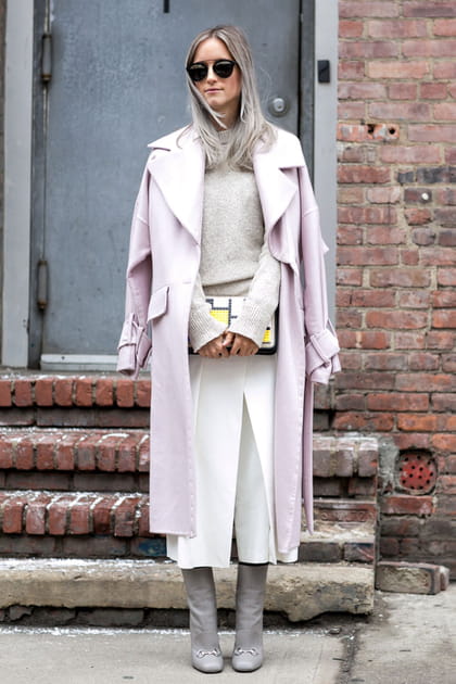 Street style &agrave; New York : douceur pastel