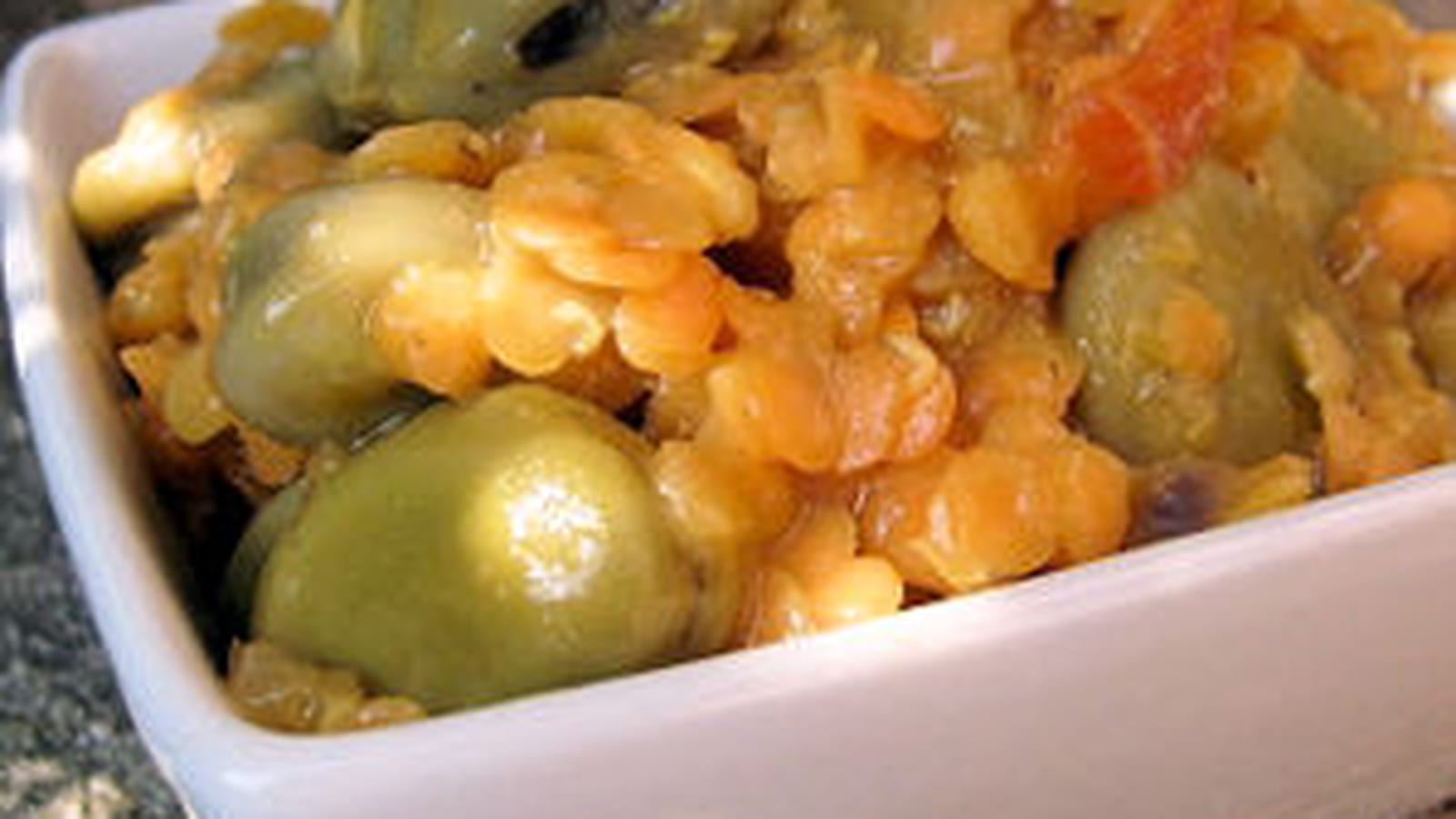 Curry de fèves