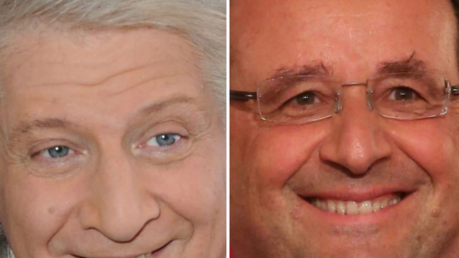 Patrick Sébastien et François Hollande