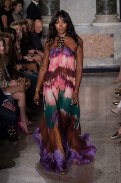Naomi Campbell, guest au d&eacute;fil&eacute; Emilio Pucci