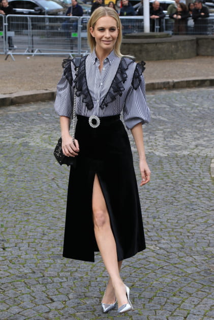Poppy Delevingne au d&eacute;fil&eacute; Miu Miu