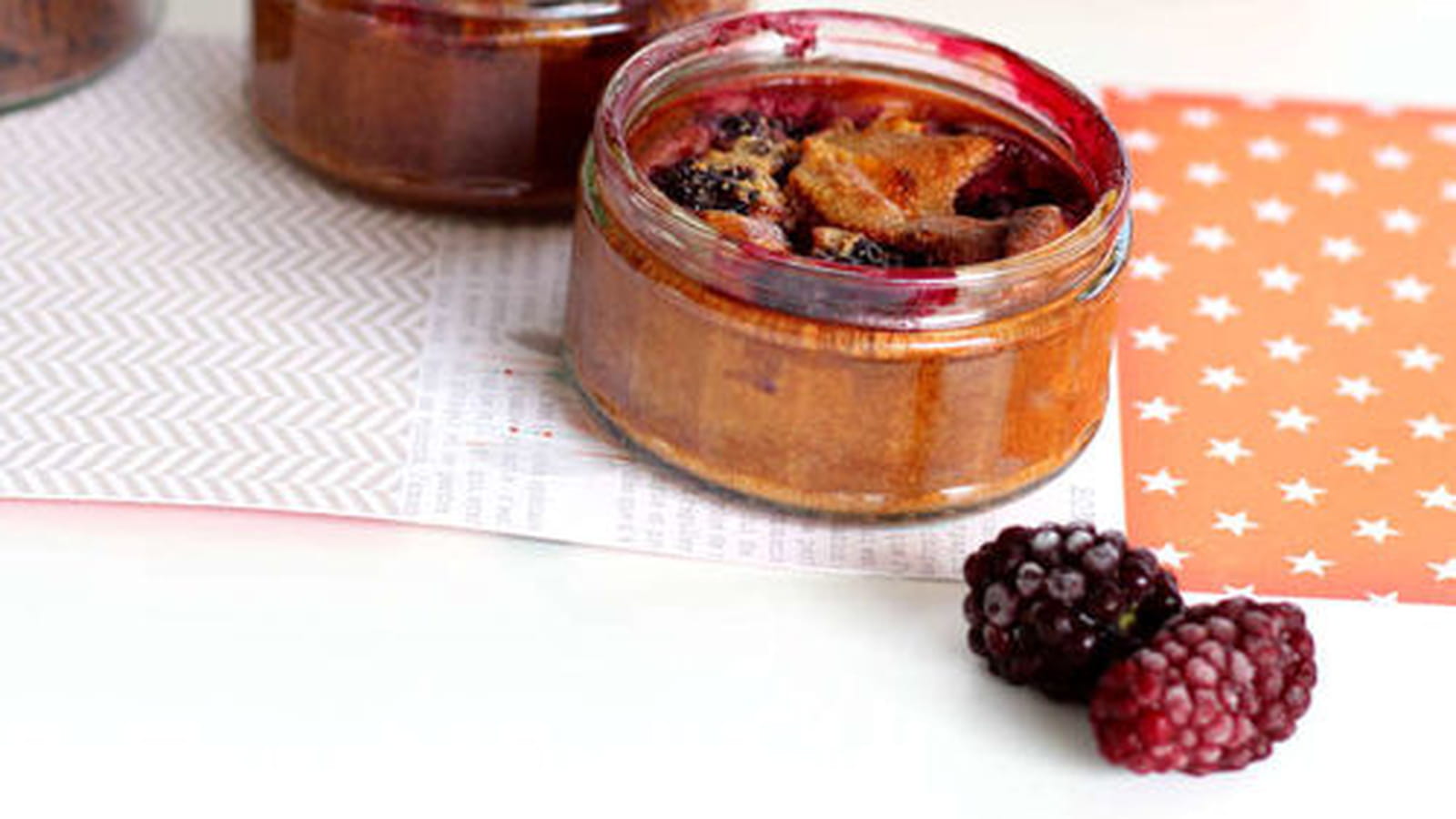 Clafoutis abricots - mûres
