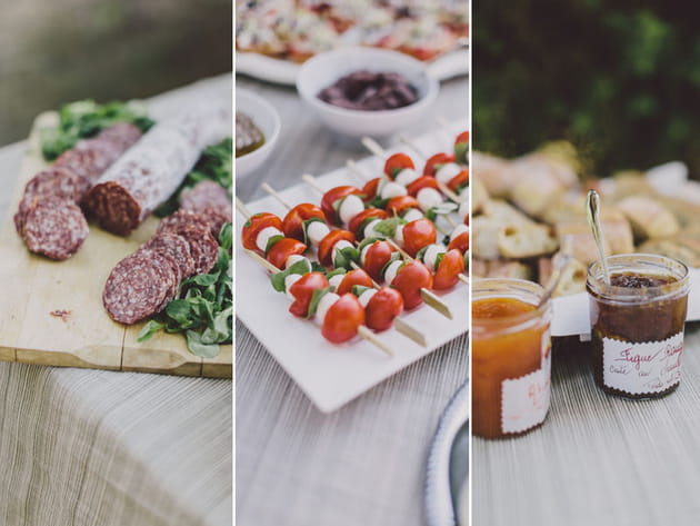 Le buffet de mariage, gourmand