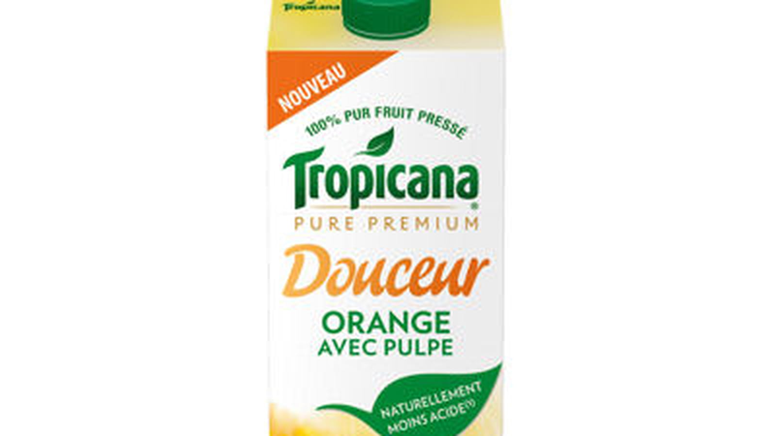 Pure Premium Douceur Orange avec pulpe de Topicana 