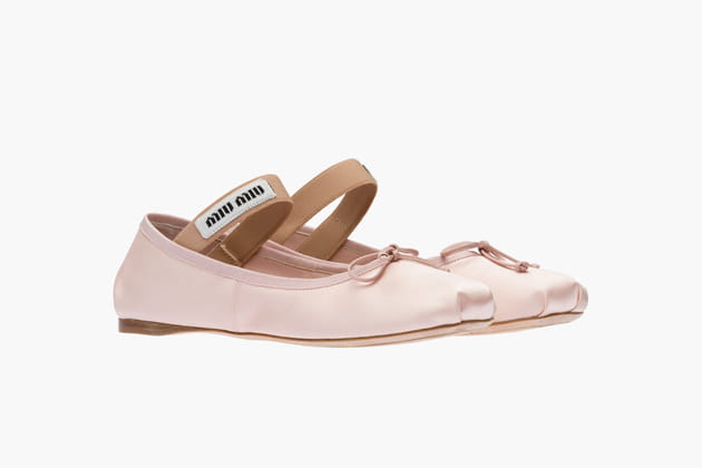 Ballerines en satin