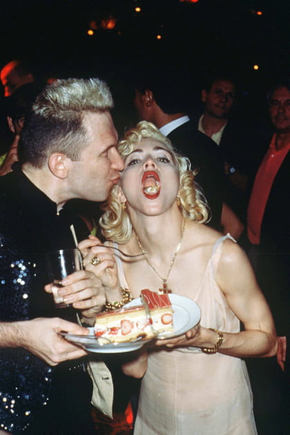 Madonna &agrave; la soir&eacute;e Sheherazade avec Jean-Paul Gaultier en 1990