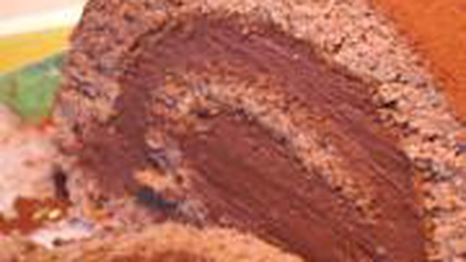 Biscuit roulé au cacao et ganache montée