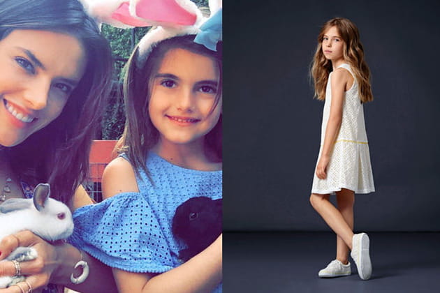 Une robe en broderie pour la fille d'Alessandra Ambrosio