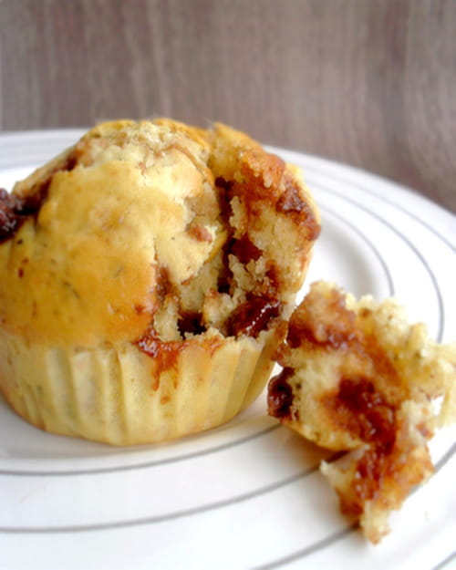 Muffins aux flocons d'avoine et pépites de chocolat