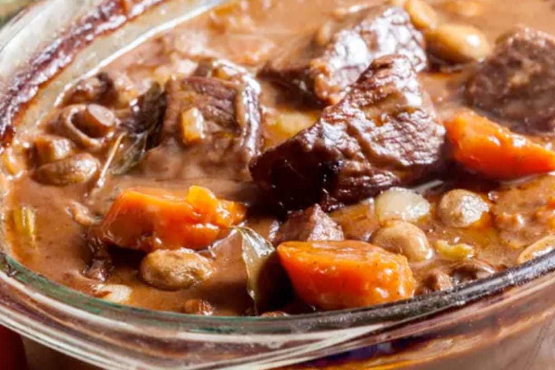 Boeuf bourguignon sans vin