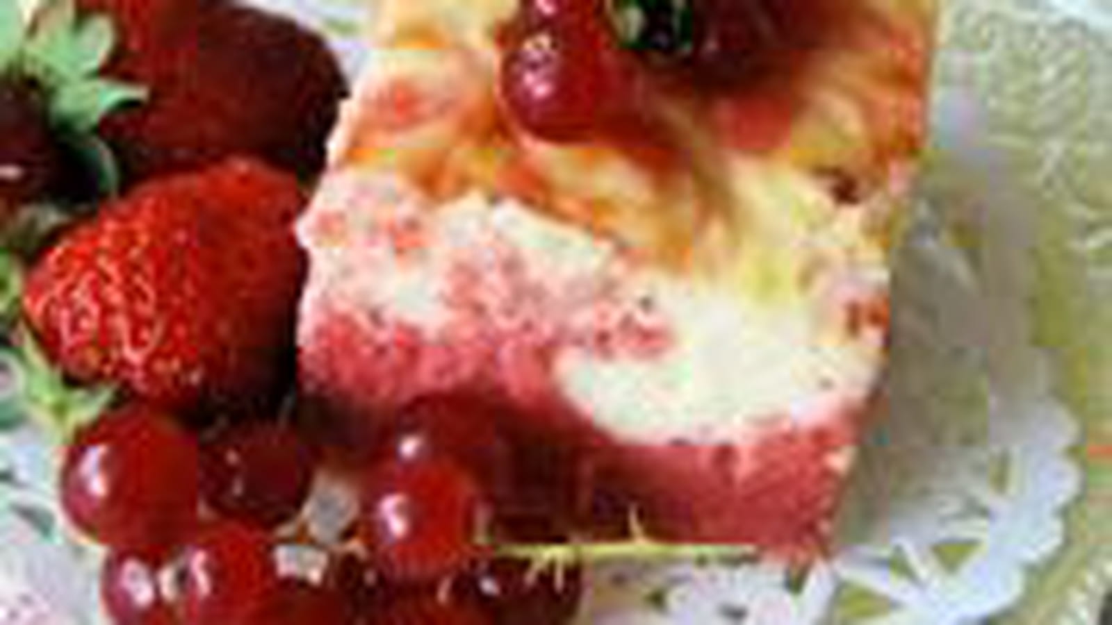 Creamcheese strawberry brownie