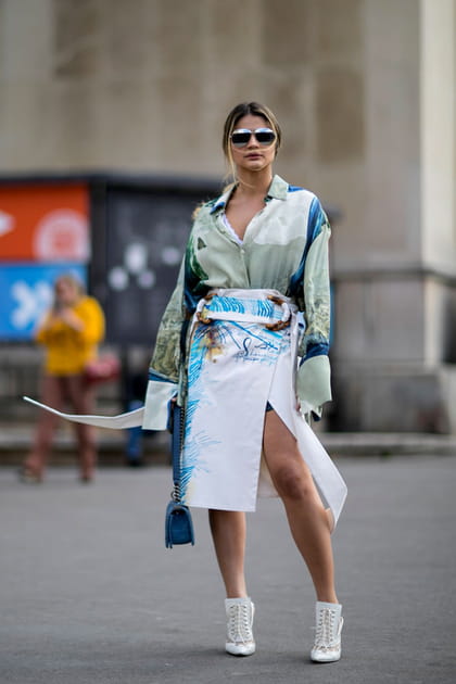 Street style &agrave; Paris : le motif peinture
