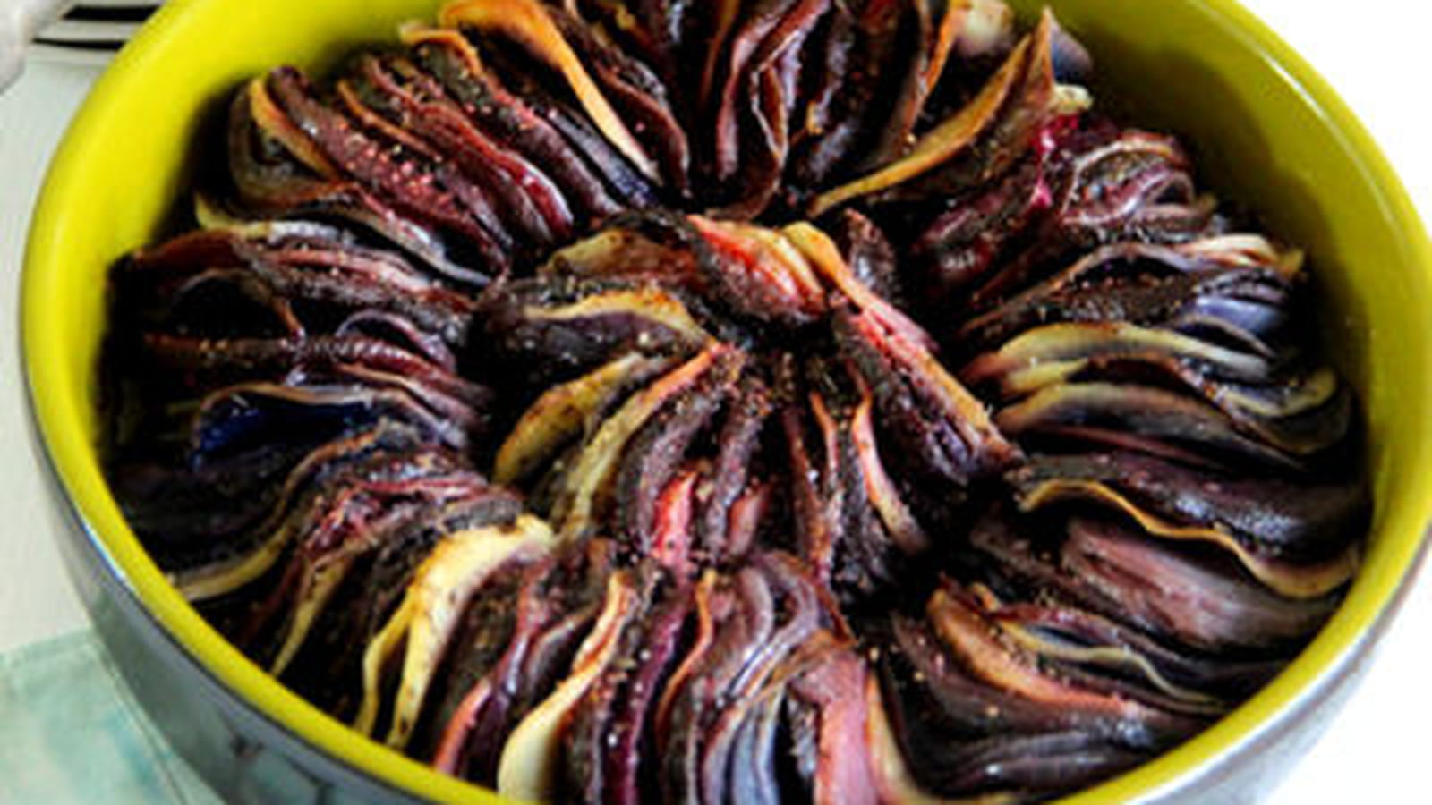 Tian de pommes de terre et betterave
