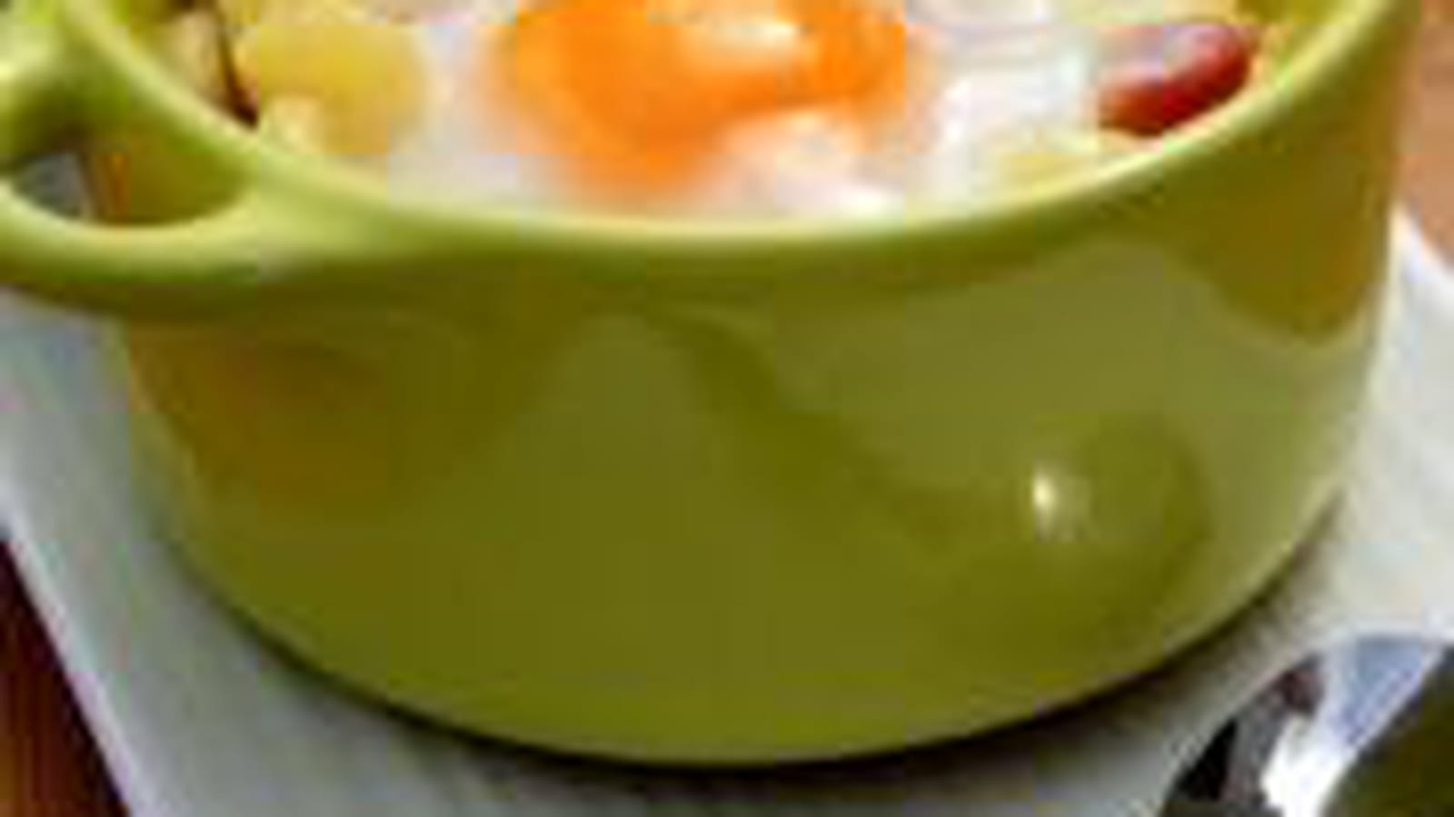 Oeufs cocotte façon carbonara