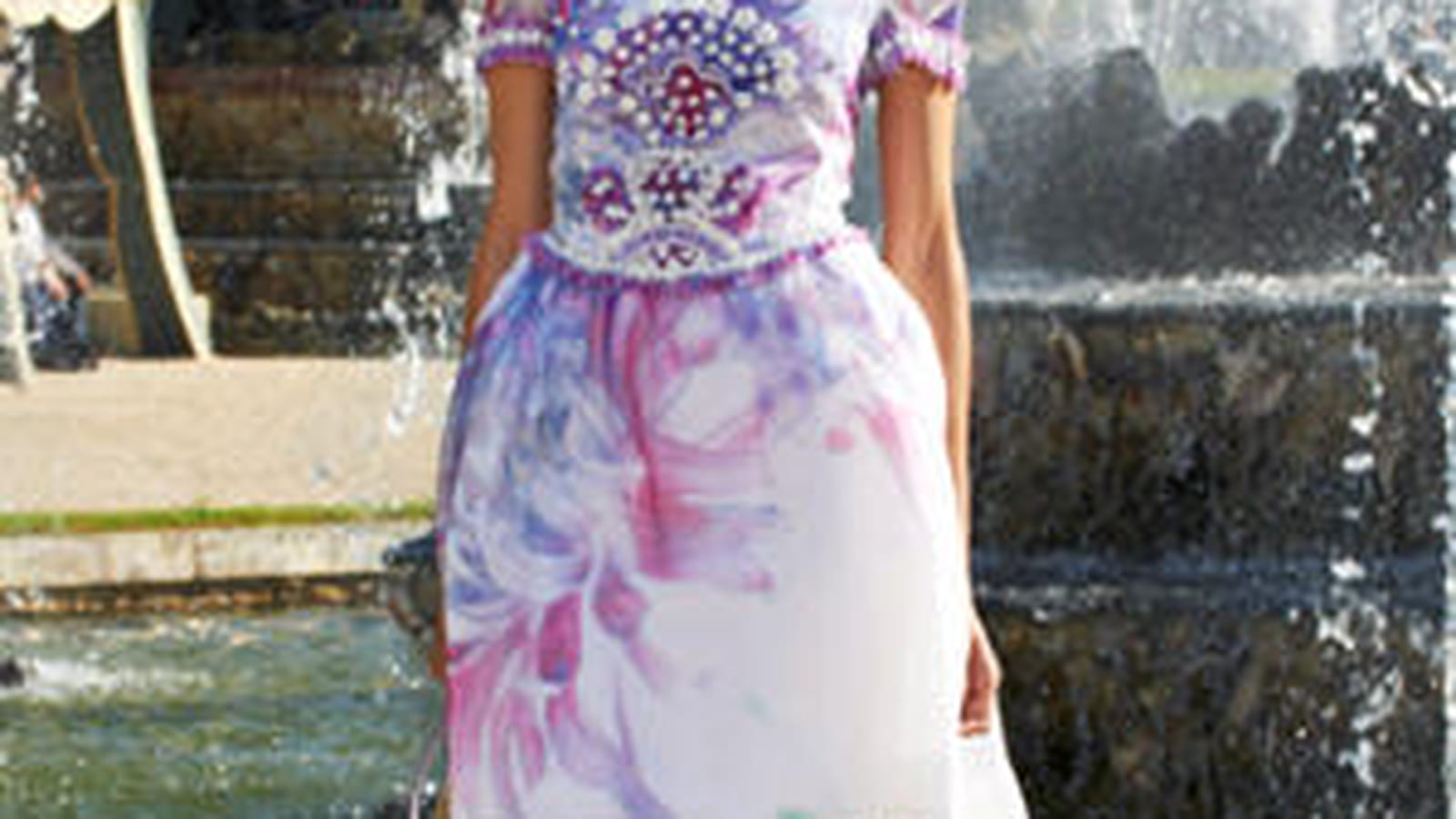 La robe façon aquarelle de Chanel