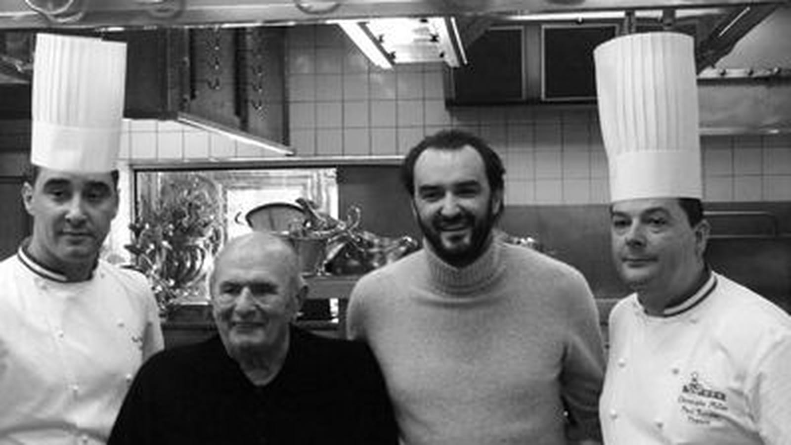 Cyril Lignac et Paul Bocuse, une photo étoilée