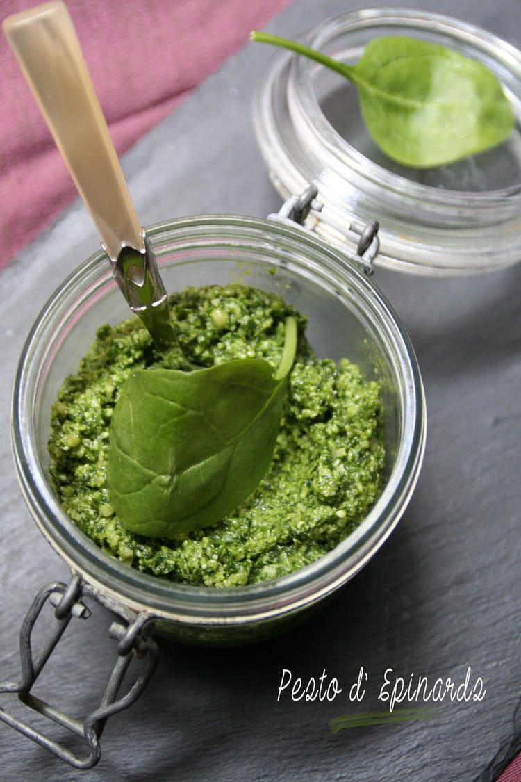 Recette de Pesto d'Epinards