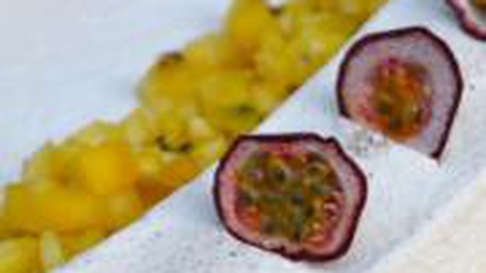 Panna cotta coco et fruits exotiques