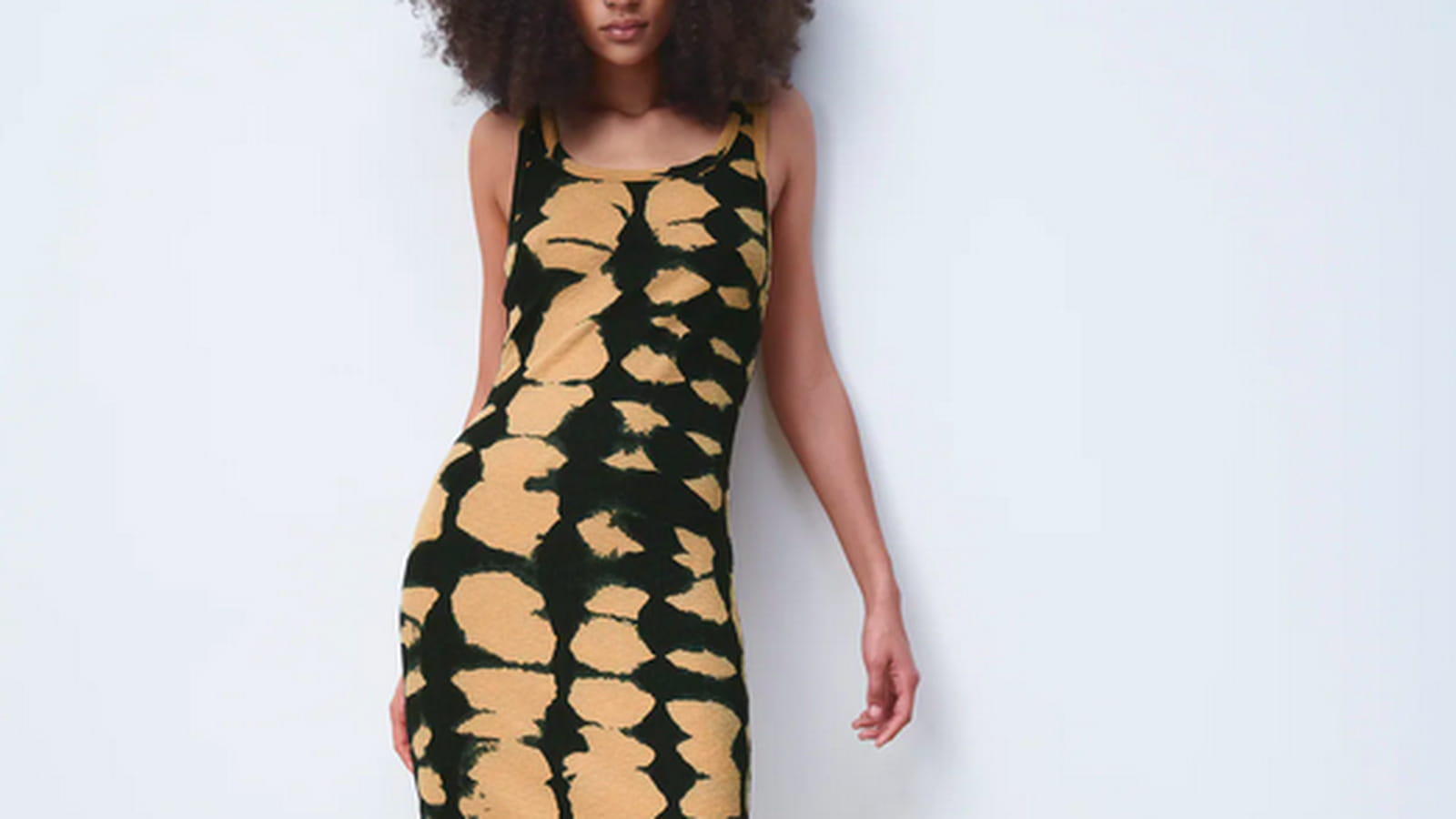 Robe mi-longue tie and dye