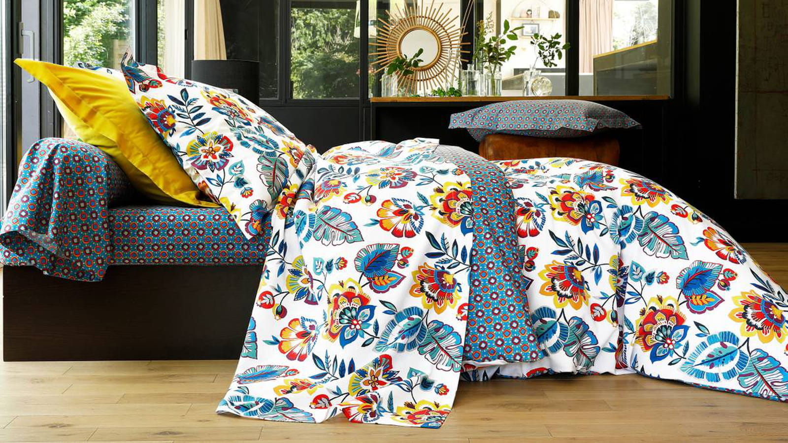 Une housse de couette festive