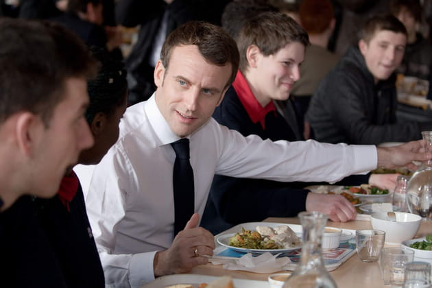 Emmanuel Macron, carottes et petits pois