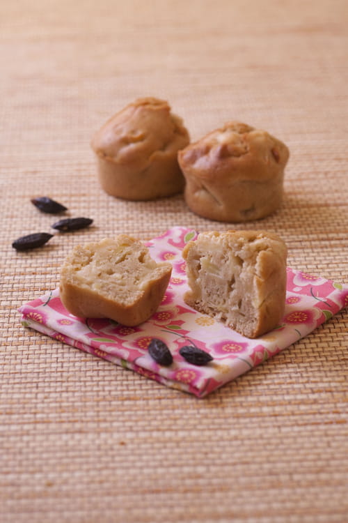 Muffins aux pommes, seigle et fève de tonka