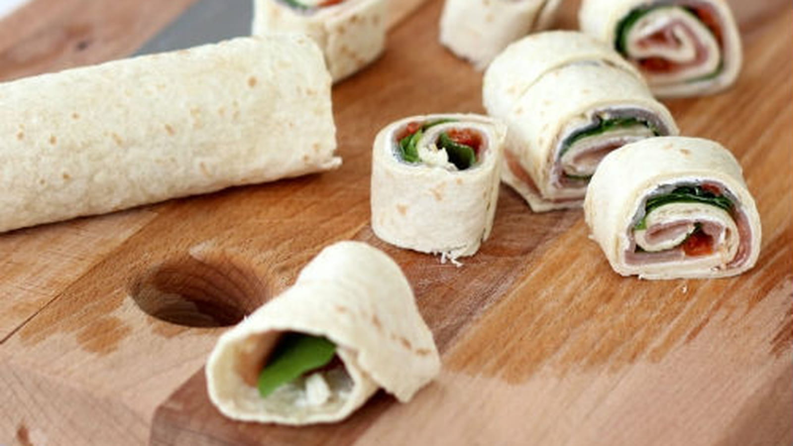 Wraps bacon, roquette et tomates séchées