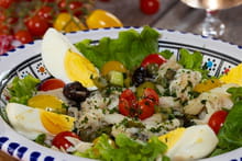 Effilochée de raie tiède en salade : Etape 2