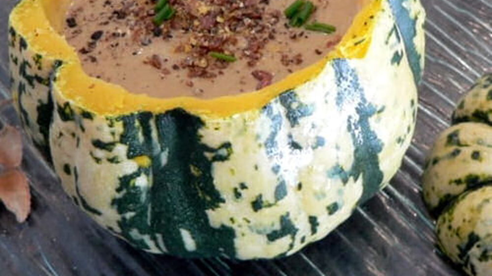 Velouté de cèpes et patidou