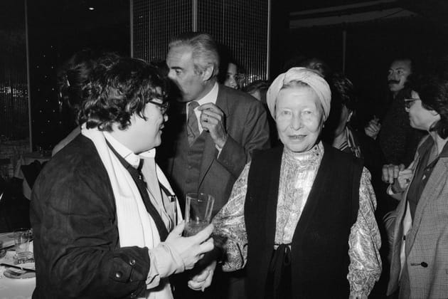 Jos&eacute;e Dayan et Simone de Beauvoir