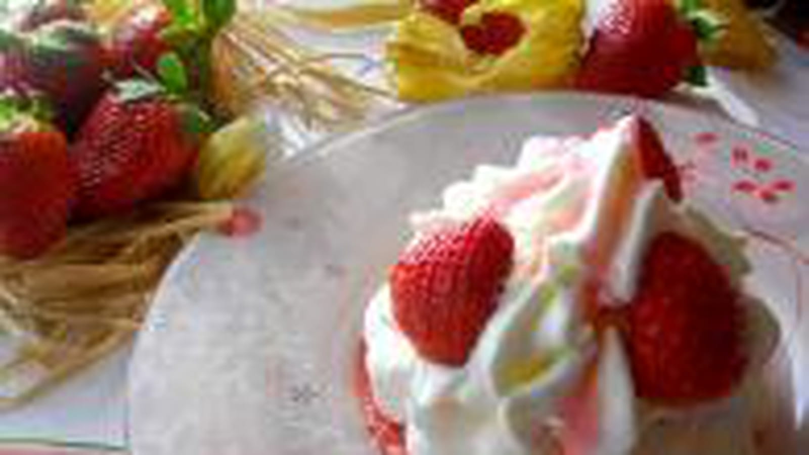 Pavlova aux fraises