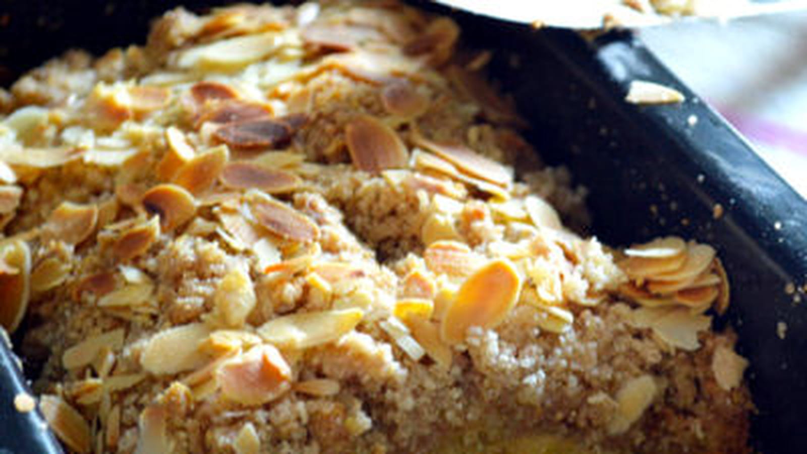 Cake pommes crumble sans gluten et sans lait