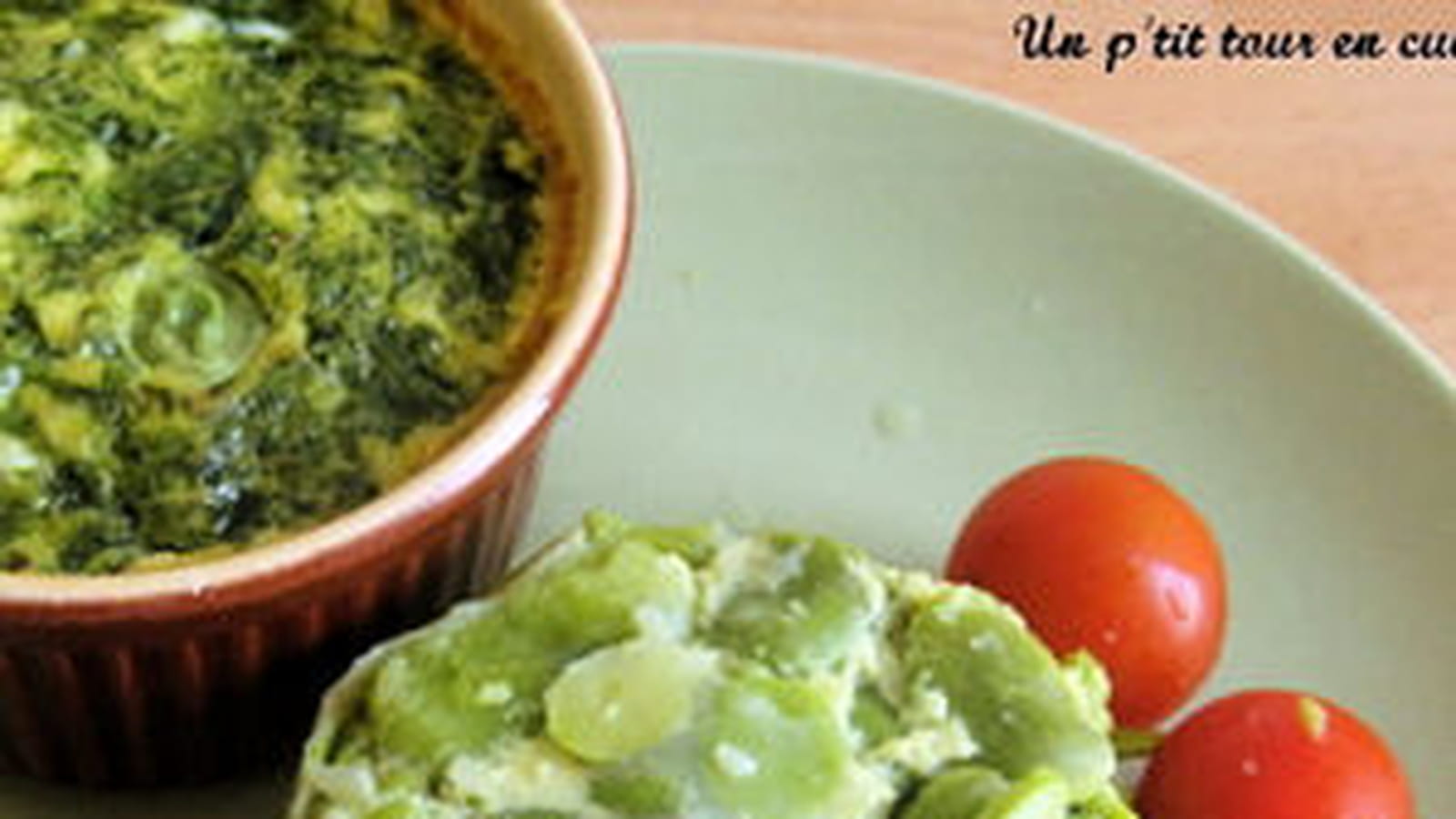  Clafoutis aux fèves au basilic