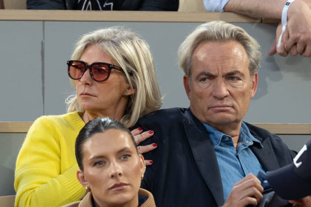 Roland-Garros : l'acteur Gilles Cohen et sa femme Karine Paschal étaient dans les tribunes
