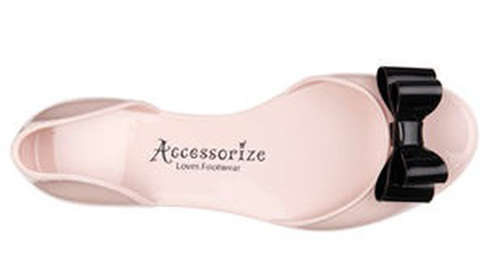 Ballerines ouvertes en plastique d'Accessorize