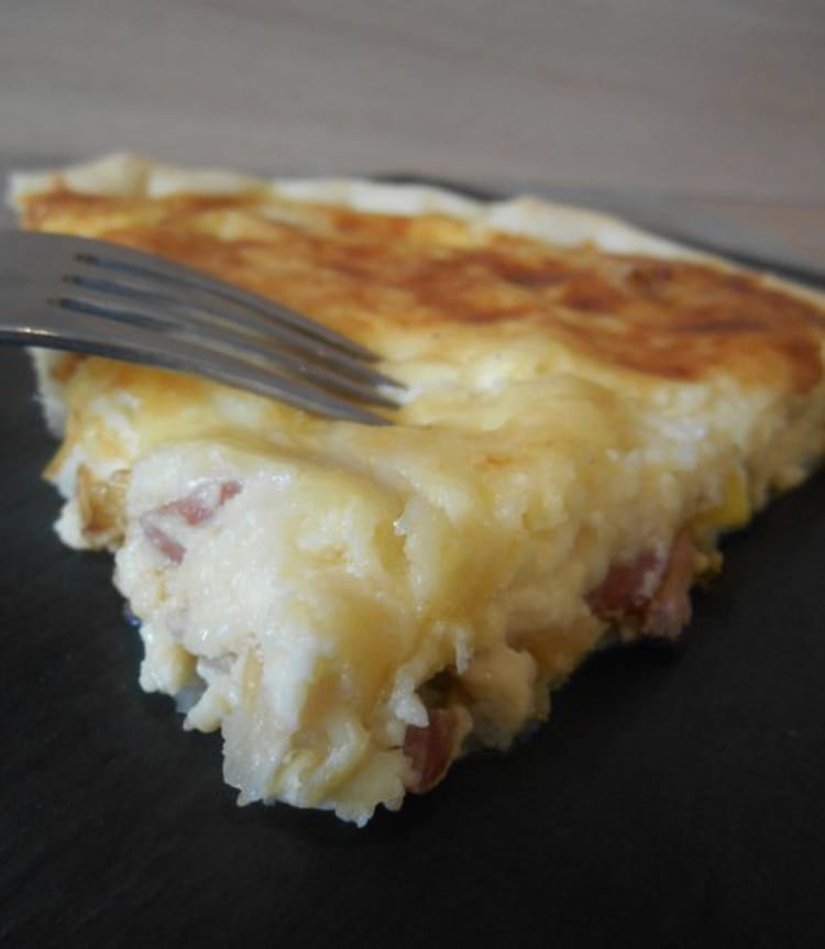Recette Quiche aux poireaux et lardons (Quiche)