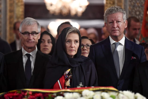 Astrid de Belgique lors d'une cérémonie au Mausolée Mohammed V à Rabat