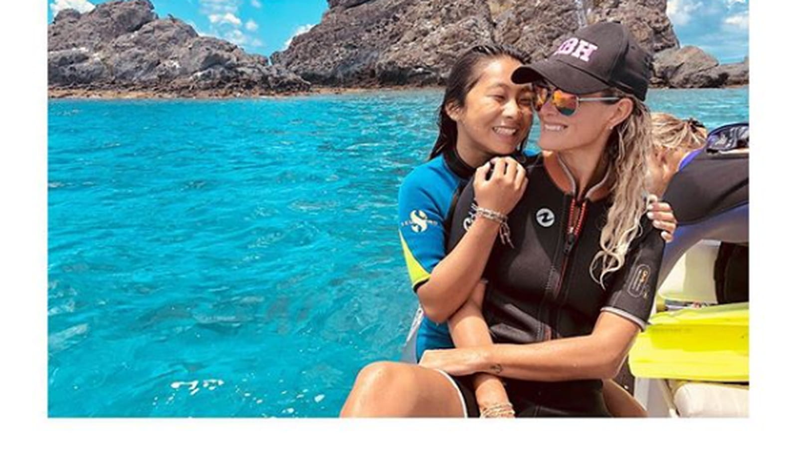 Laeticia et Jade Hallyday