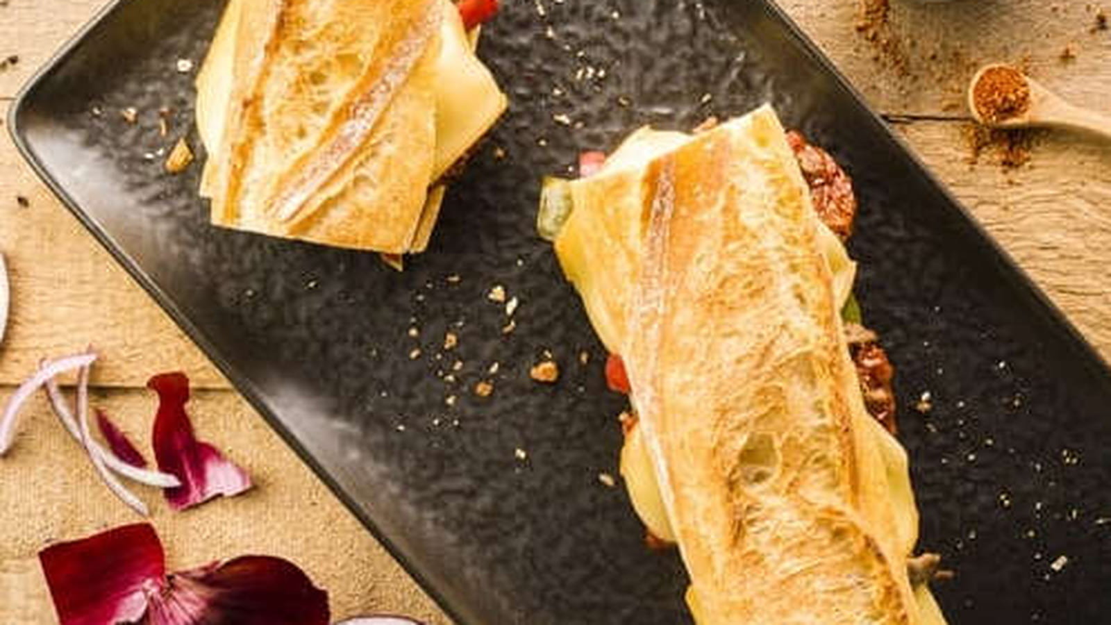 Burger baguette du Sud-Ouest