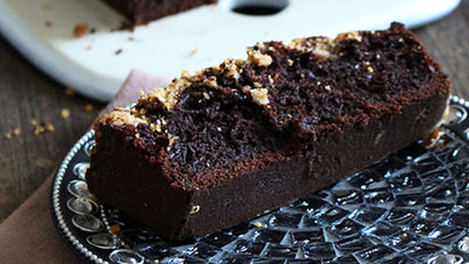 Cake chocolat et crumble de noisettes