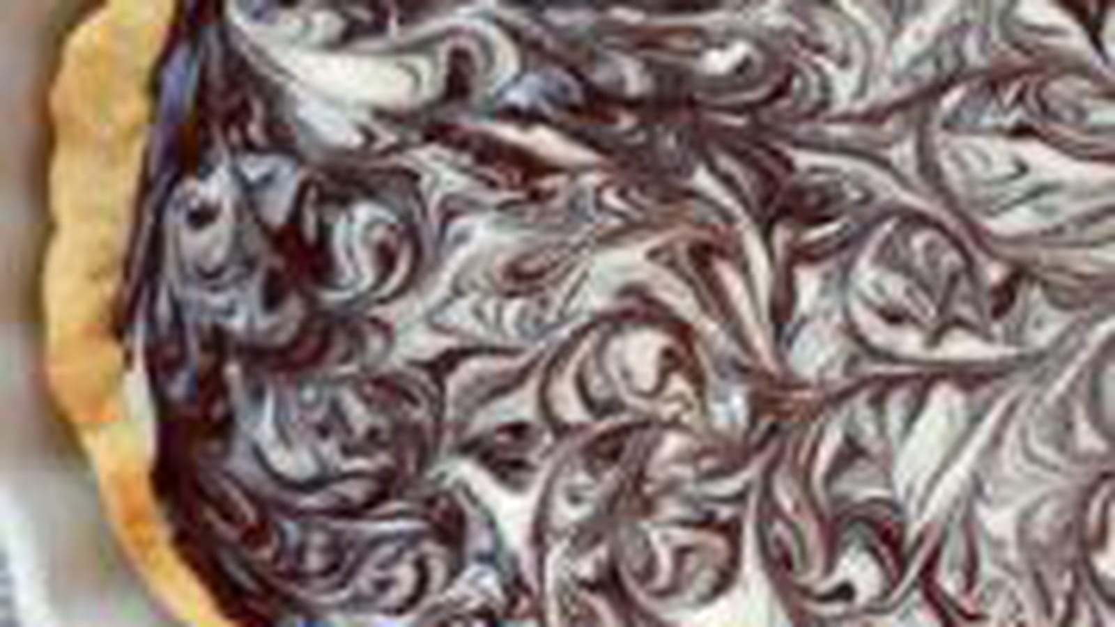 Tarte chocolat noir et blanc