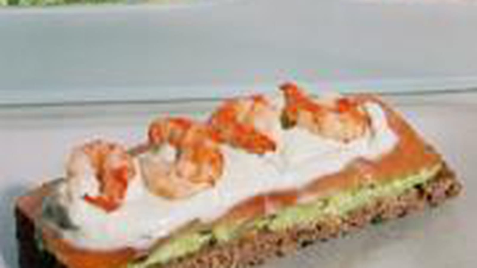 Toasts truite et écrevisses